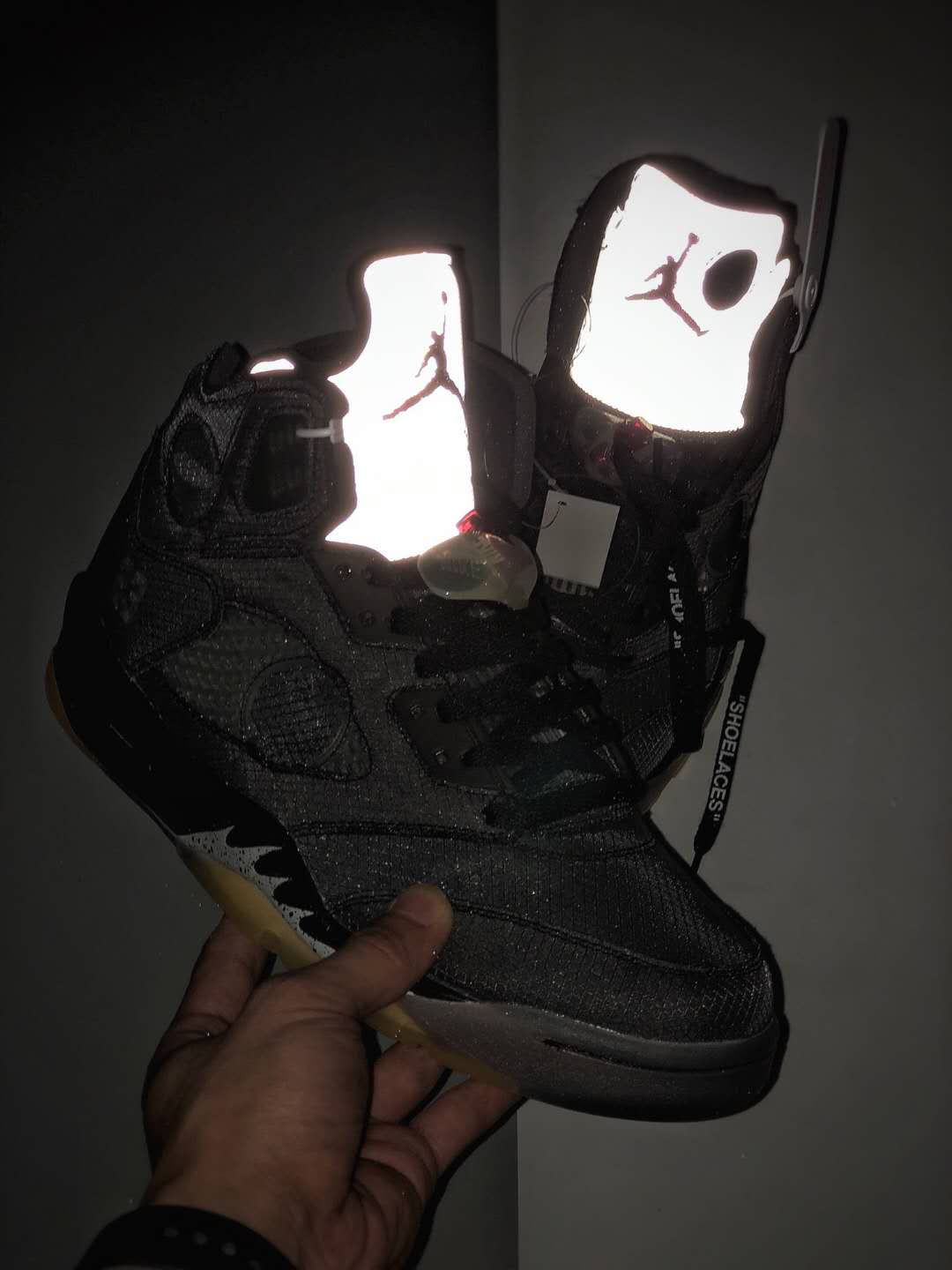 Off-White x Air Jordan 5 Retro SP 'Muslin' CT8480-001: Stylish Collaboration Celebrating Iconic Sneaker (80 characters)