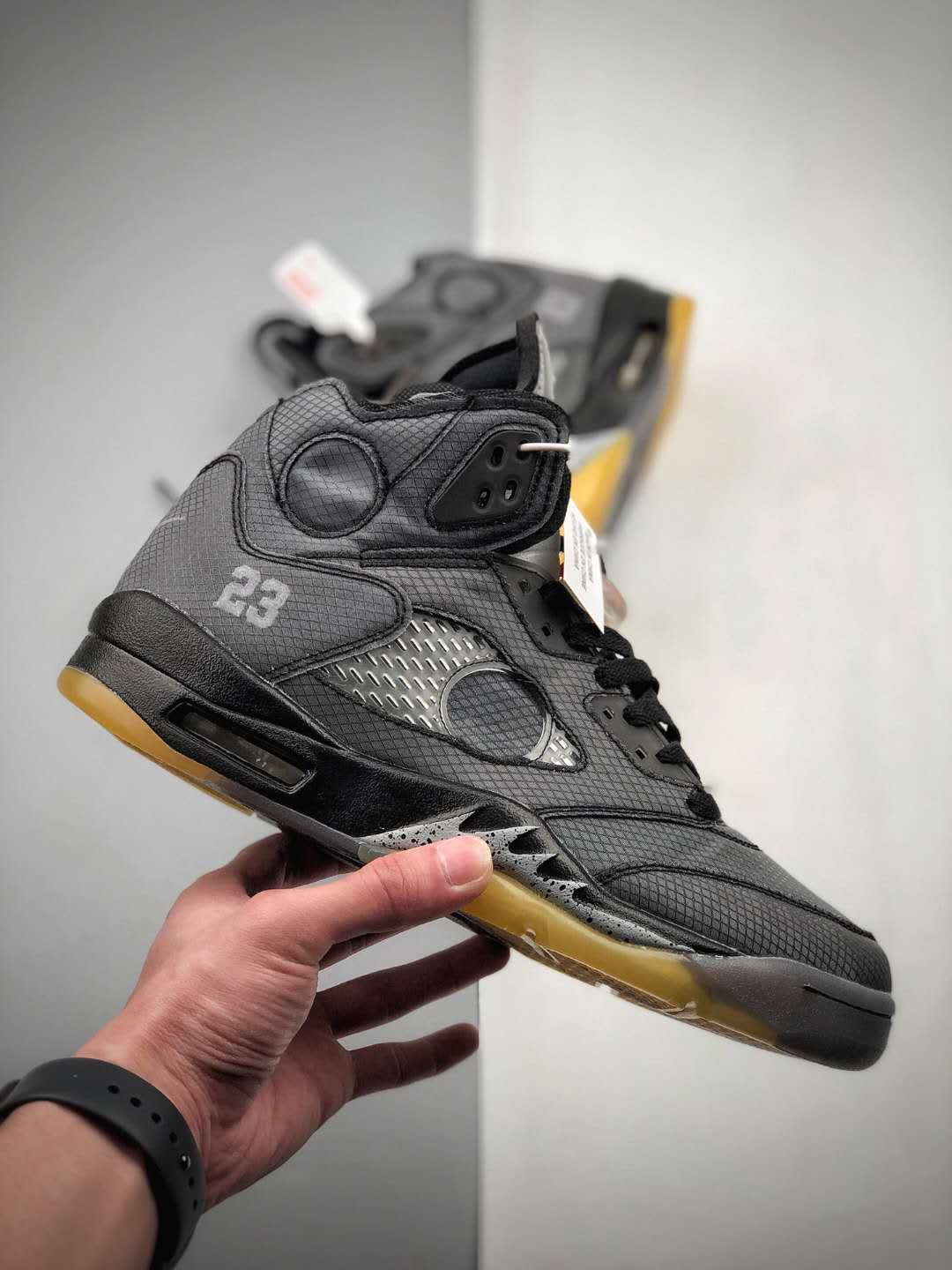 Off-White x Air Jordan 5 Retro SP 'Muslin' CT8480-001: Stylish Collaboration Celebrating Iconic Sneaker (80 characters)