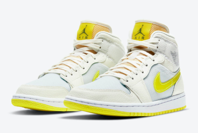 Air Jordan 1 Mid SE 'Voltage Yellow' DB2822-107 - Stylish and Bold Sneakers