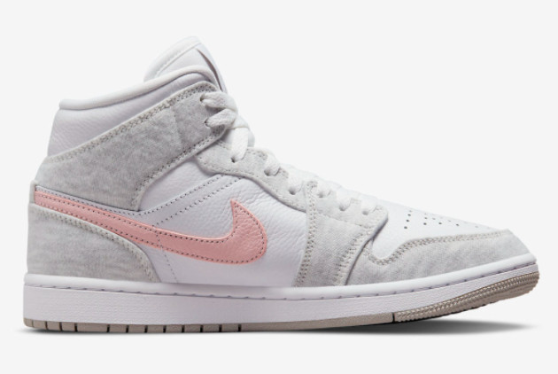 Air Jordan 1 Mid SE Light Iron Ore Atmosphere-White | DN4045-001 - Stylish and Classic Basketball Sneakers