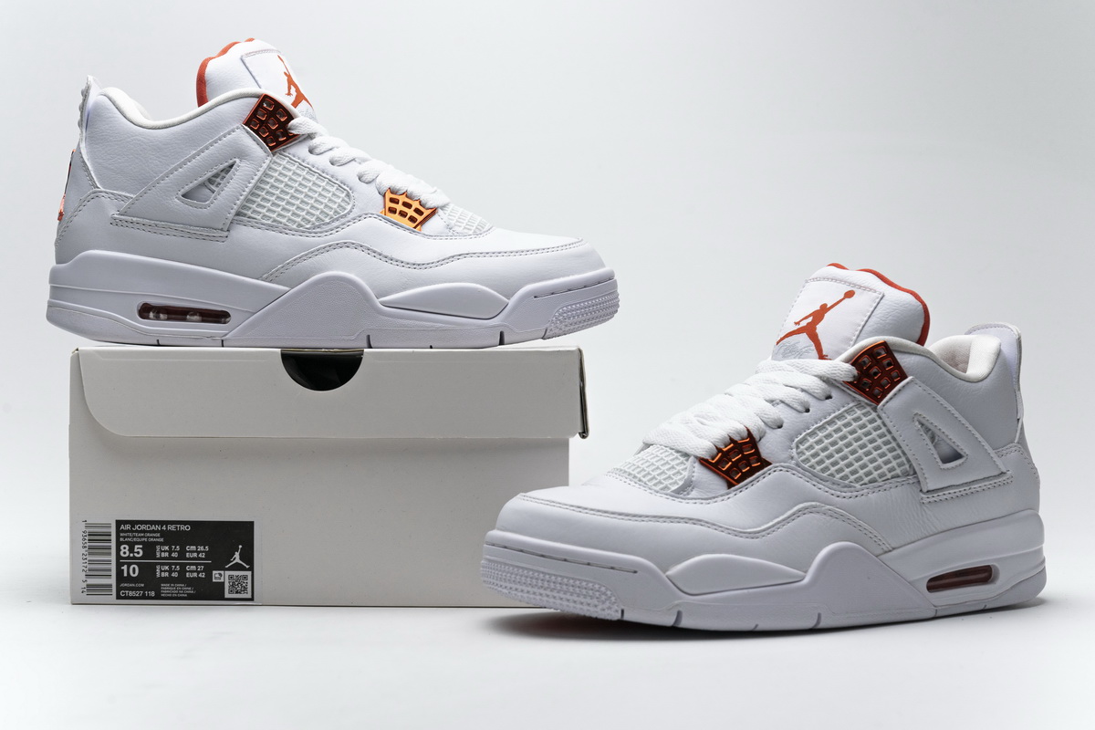 Air Jordan 4 Retro 'Orange Metallic' CT8527-118 - Iconic Styling & Vibrant Charm Air Jordan 4 Retro 'Orange Metallic' CT8527-118 - Iconic Styling & Vibrant Charm