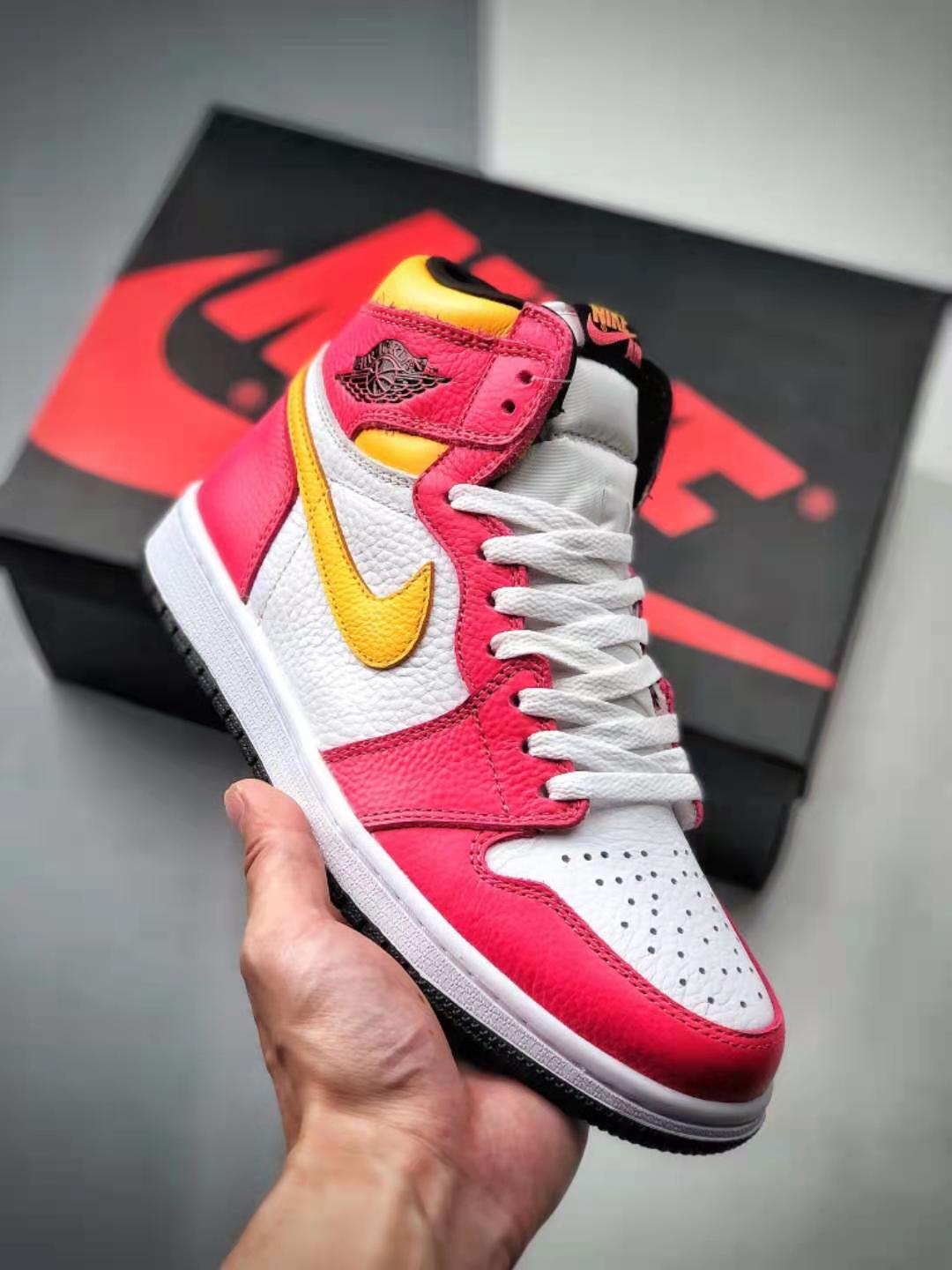Air Jordan 1 Retro High OG Light Fusion Red Sneakers