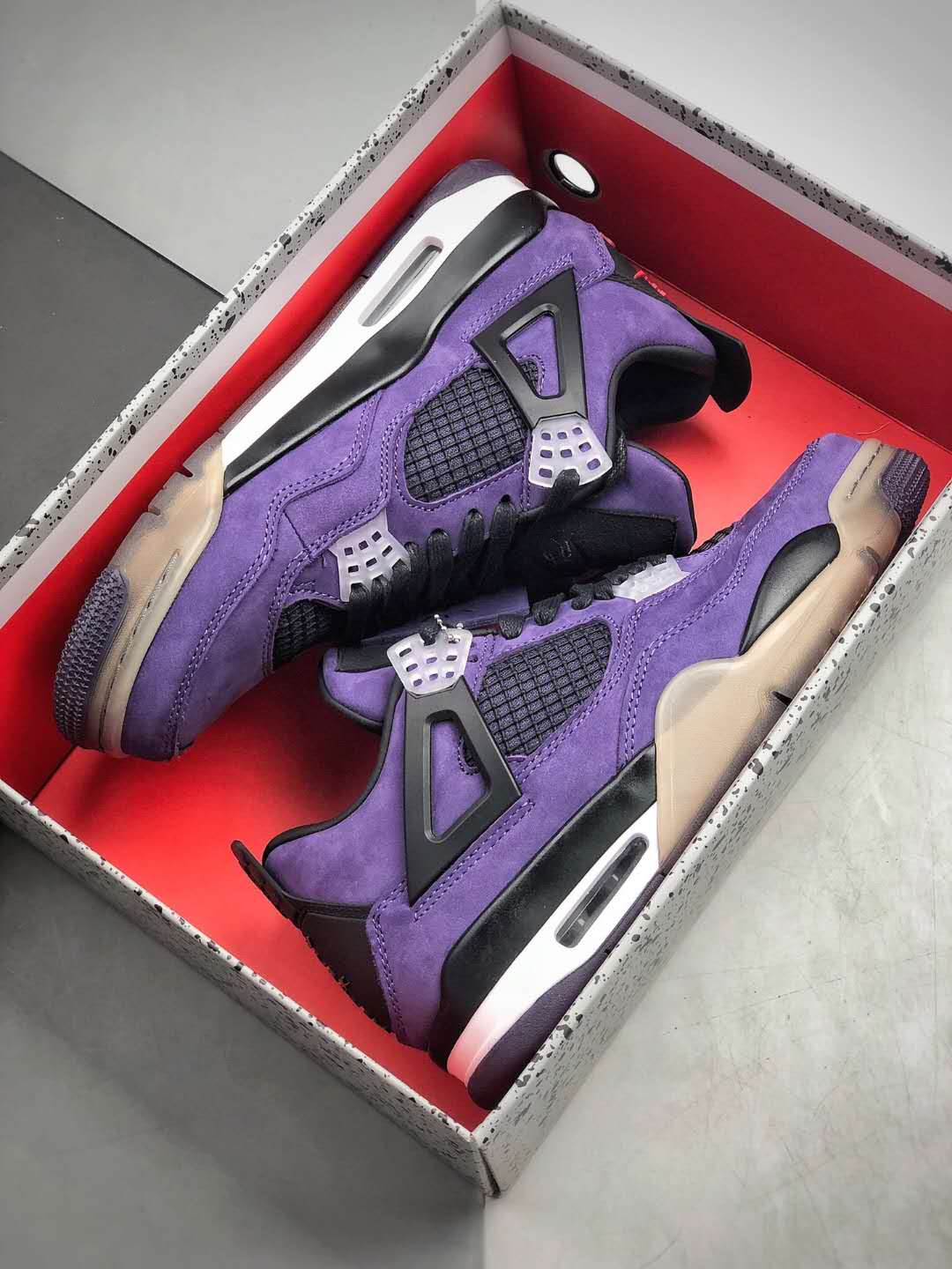 Travis Scott x Air Jordan 4 Purple 308497-510 – Limited Edition Sneakers Travis Scott x Air Jordan 4 Purple 308497-510 – Limited Edition Sneakers