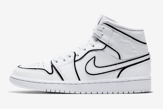 Air Jordan 1 Mid SE 'Reflective Trim' CK6587-100: Innovative Style and Reflective Detailing for Sneaker Enthusiasts