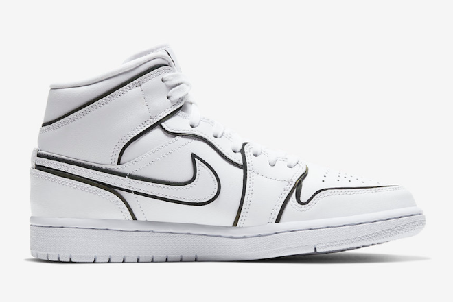 Air Jordan 1 Mid SE 'Reflective Trim' CK6587-100: Innovative Style and Reflective Detailing for Sneaker Enthusiasts
