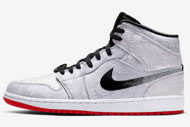 CLOT x Air Jordan 1 Mid 'Fearless' CU2804-100 - Premium Collaboration Sneakers