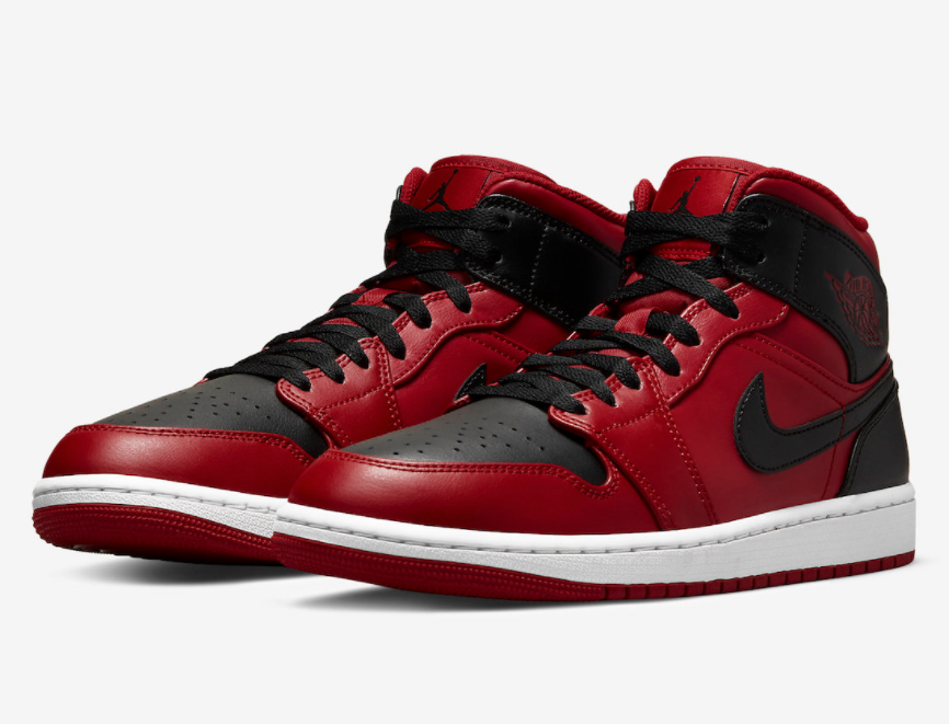 Air Jordan 1 Mid 'Reverse Bred' 554724-660 - Exclusive Style and Unmatched Quality!