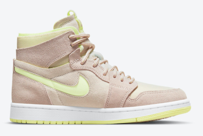 Women's Air Jordan 1 Zoom CMFT 'Lemon Twist' Pearl White - Limited Edition Sneakers Women's Air Jordan 1 Zoom CMFT 'Lemon Twist' Pearl White - Limited Edition Sneakers