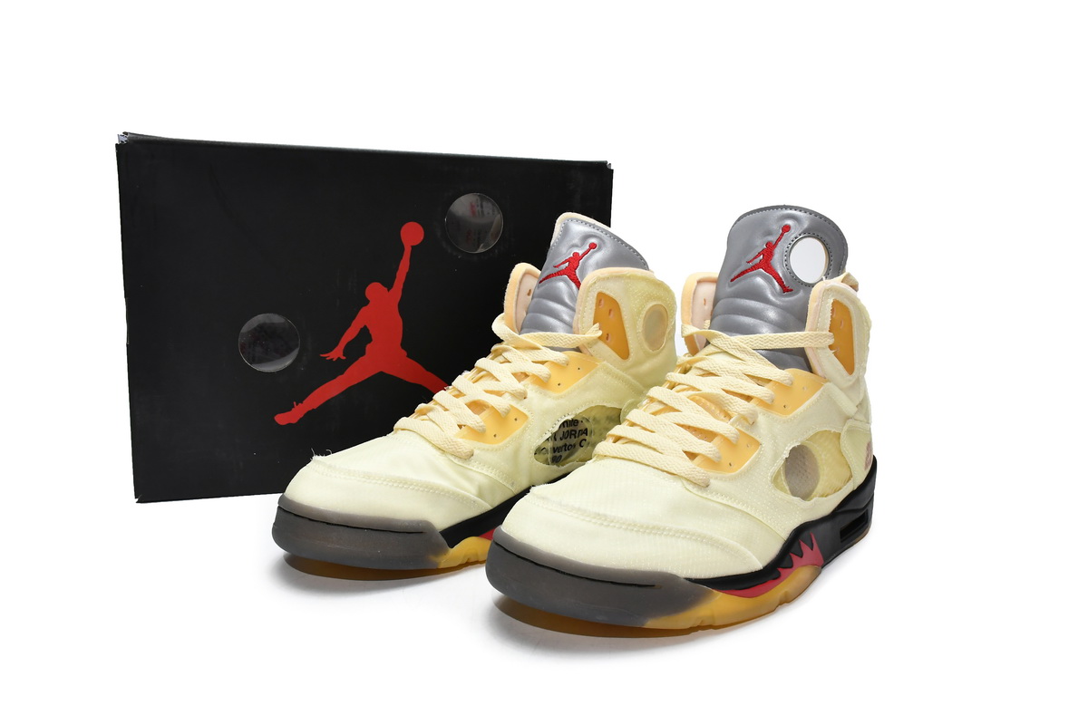 Off-White X Air Jordan 5 SP 'Sail' DH8565-100: Iconic Collaboration with Contemporary Style