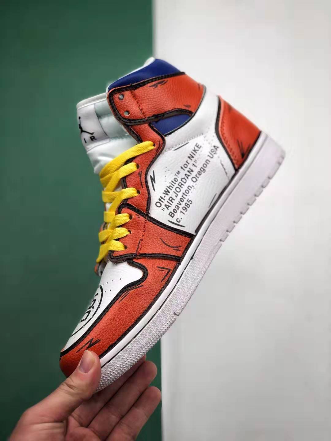 Air Jordan 1 High Goku Orange White Black Blue Yellow - Shop Now!