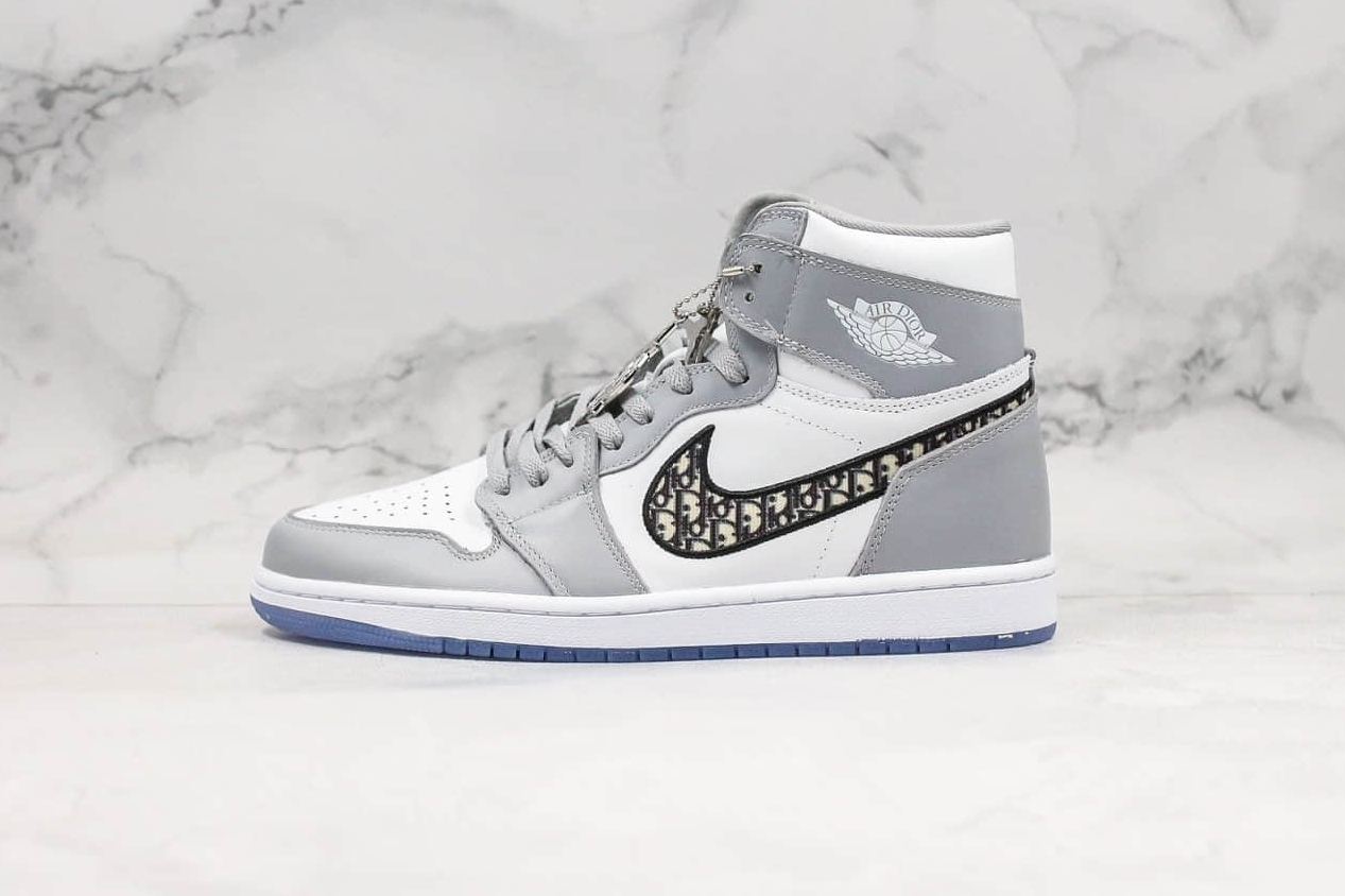 Dior x Air Jordan 1 High OG Black White Blue CK6636-101 | Limited Edition Collaboration Sneakers