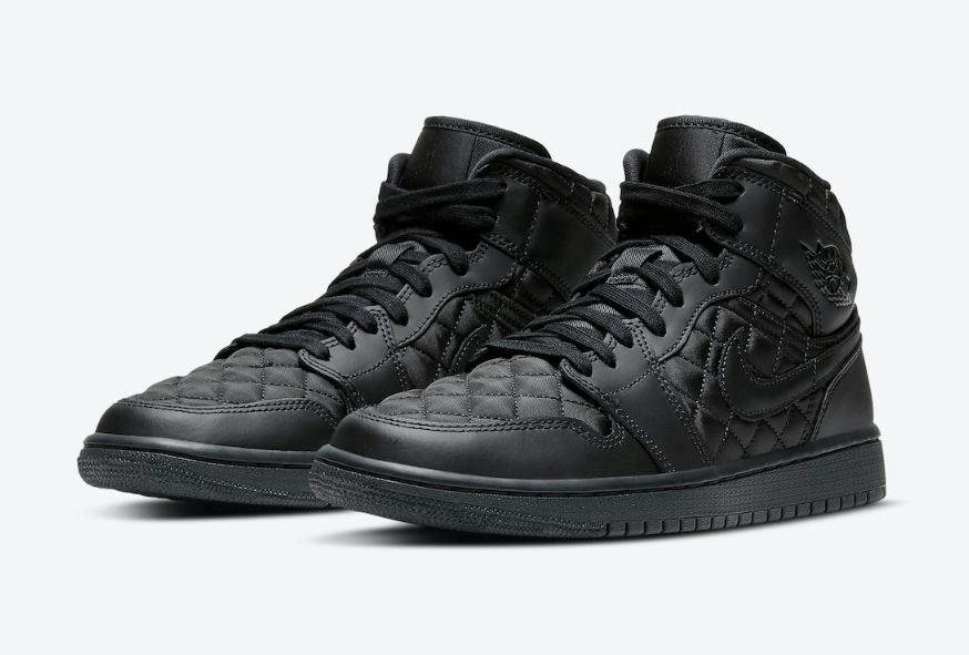 Limited Edition Air Jordan 1 Mid SE 'Black Quilted' DB6078-001: Sleek & Stylish Sneakers