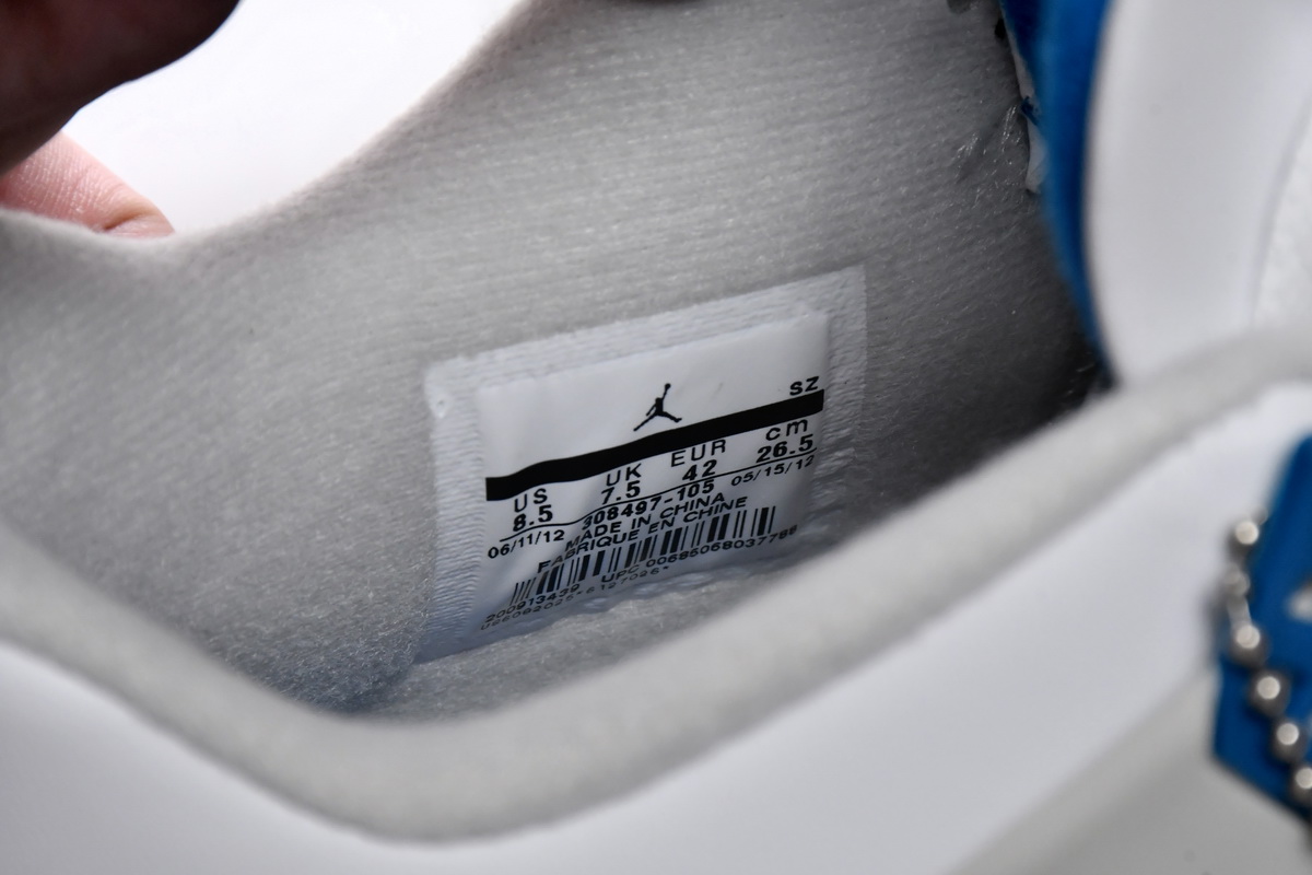 Air Jordan 4 Retro 'Military Blue' 2012 308497-105 - Limited Edition Classic Sneakers Air Jordan 4 Retro 'Military Blue' 2012 308497-105 - Limited Edition Classic Sneakers