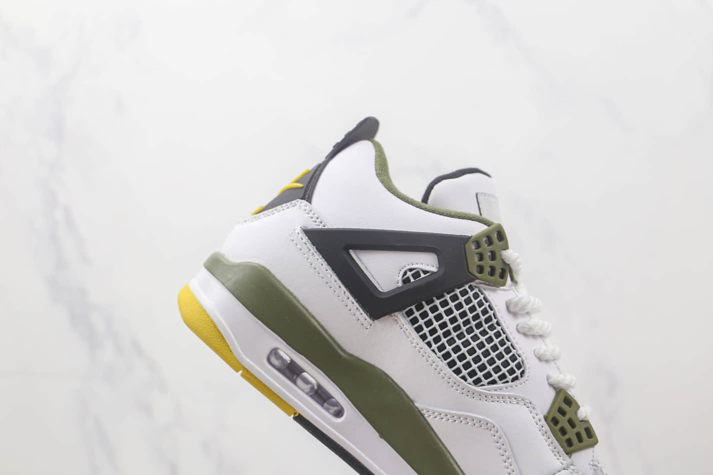 Air Jordan 4 Retro Yellow Green - White Black: Stylish CT8527-900 Shoes Air Jordan 4 Retro Yellow Green - White Black: Stylish CT8527-900 Shoes