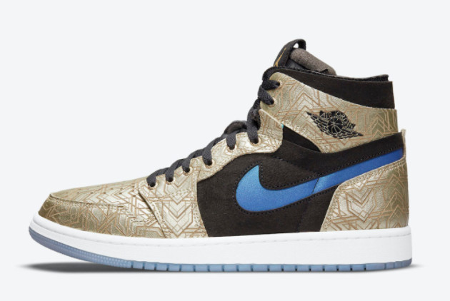 Air Jordan 1 Zoom CMFT 'Gold Laser' DQ0659-700: Iconic Style with a Luxurious Touch