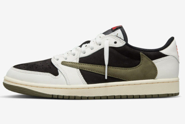 Travis Scott x Air Jordan 1 Low OG 'Olive' DZ4137-106 - Limited Edition Collaboration