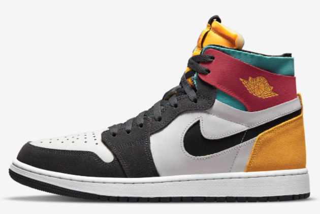 Air Jordan 1 Zoom CMFT 'Multi-Color' Anthracite/University Gold - Buy Now!