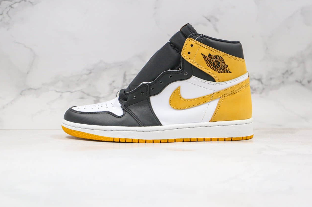 Air Jordan 1 Retro High OG 'Yellow Ochre' 555088-109 - Premium Sneaker in Vibrant Yellow Ochre Color