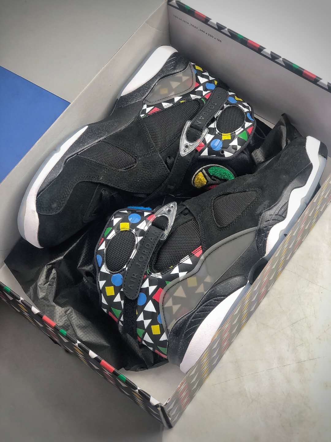 Air Jordan 8 Retro 'Quai 54' CJ9218-001 - Limited Edition Basketball Shoe Air Jordan 8 Retro 'Quai 54' CJ9218-001 - Limited Edition Basketball Shoe