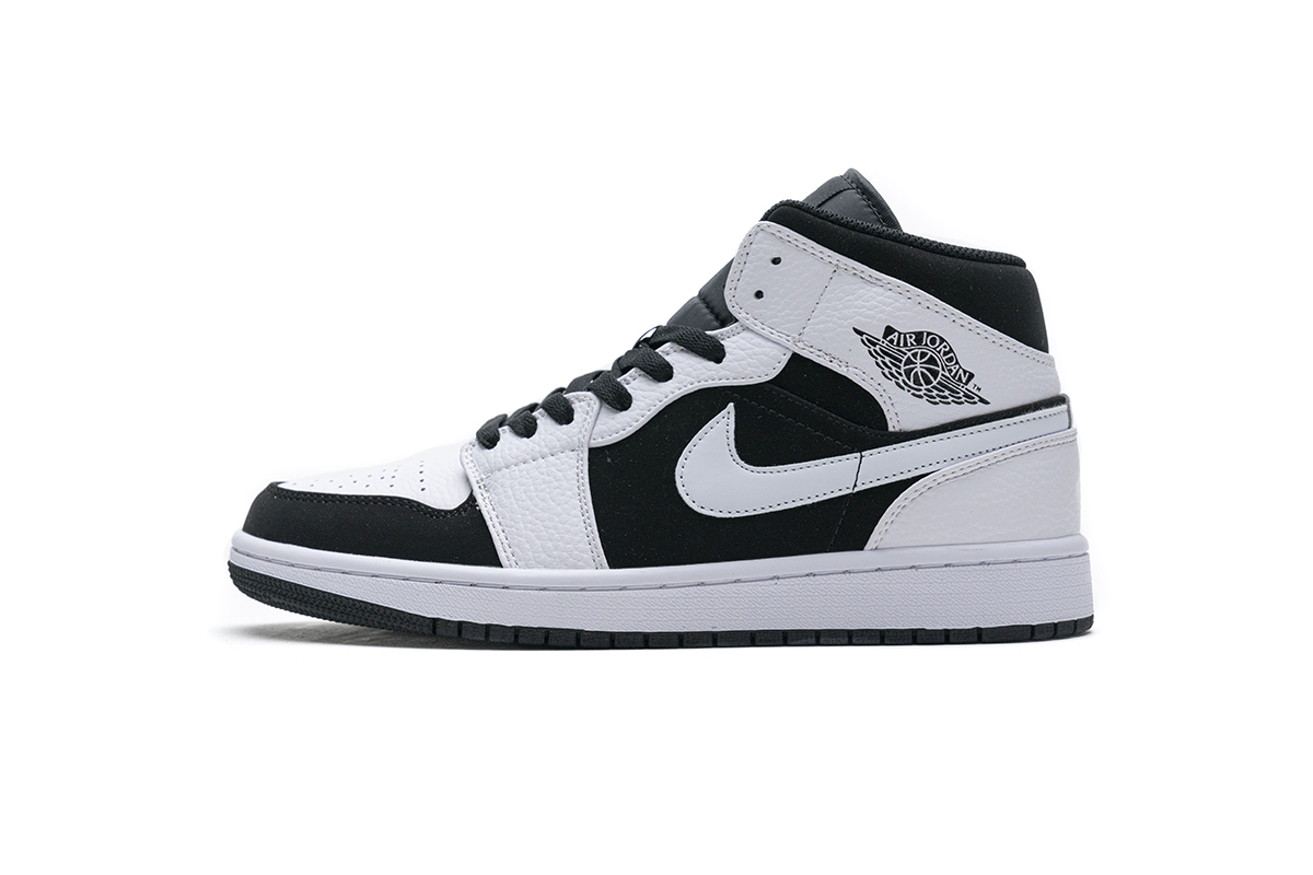 Air Jordan 1 Retro Mid 'Tuxedo' Shoes - Classic High-Top Design | Authentic Quality
