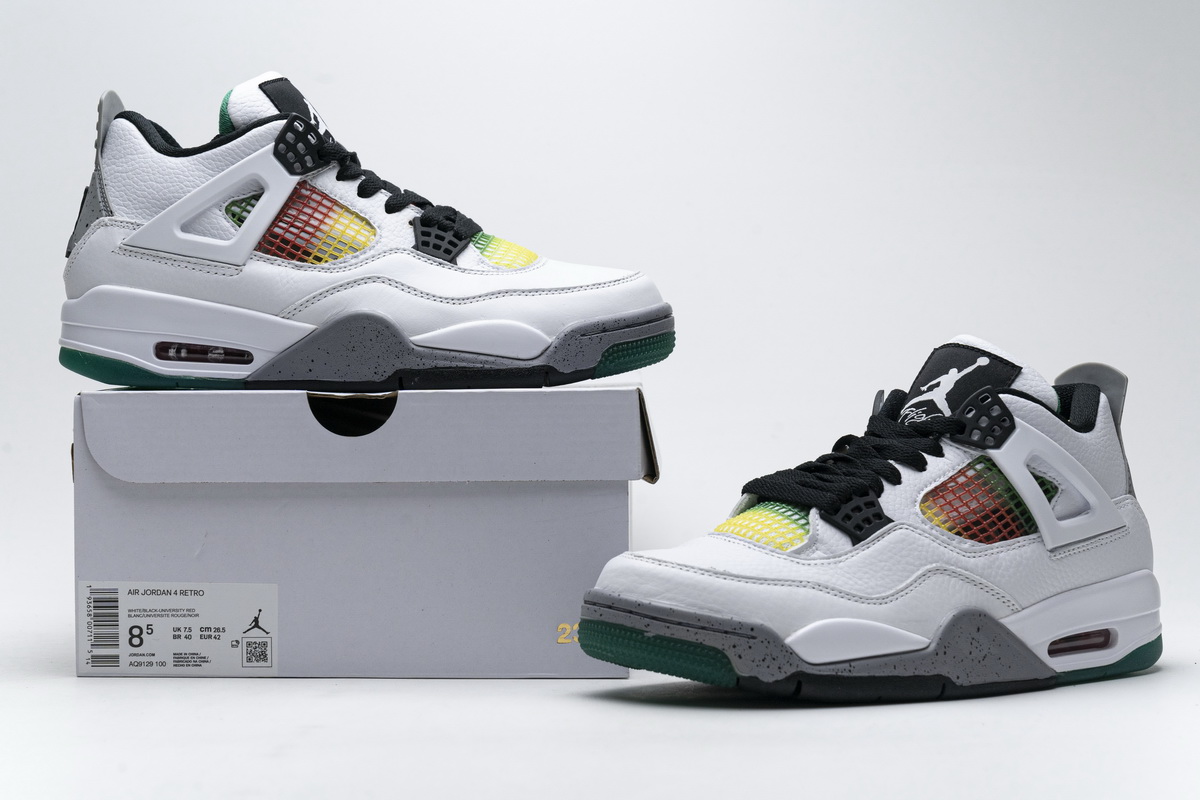 Air Jordan 4 Retro 'Rasta' AQ9129-100 - Stylish and Vibrant Sneakers Air Jordan 4 Retro 'Rasta' AQ9129-100 - Stylish and Vibrant Sneakers