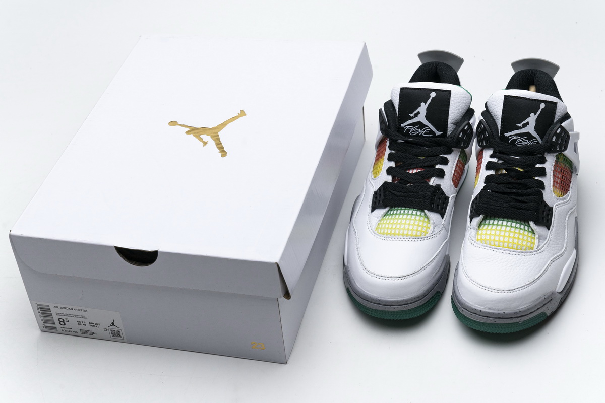 Air Jordan 4 Retro 'Rasta' AQ9129-100 - Stylish and Vibrant Sneakers Air Jordan 4 Retro 'Rasta' AQ9129-100 - Stylish and Vibrant Sneakers