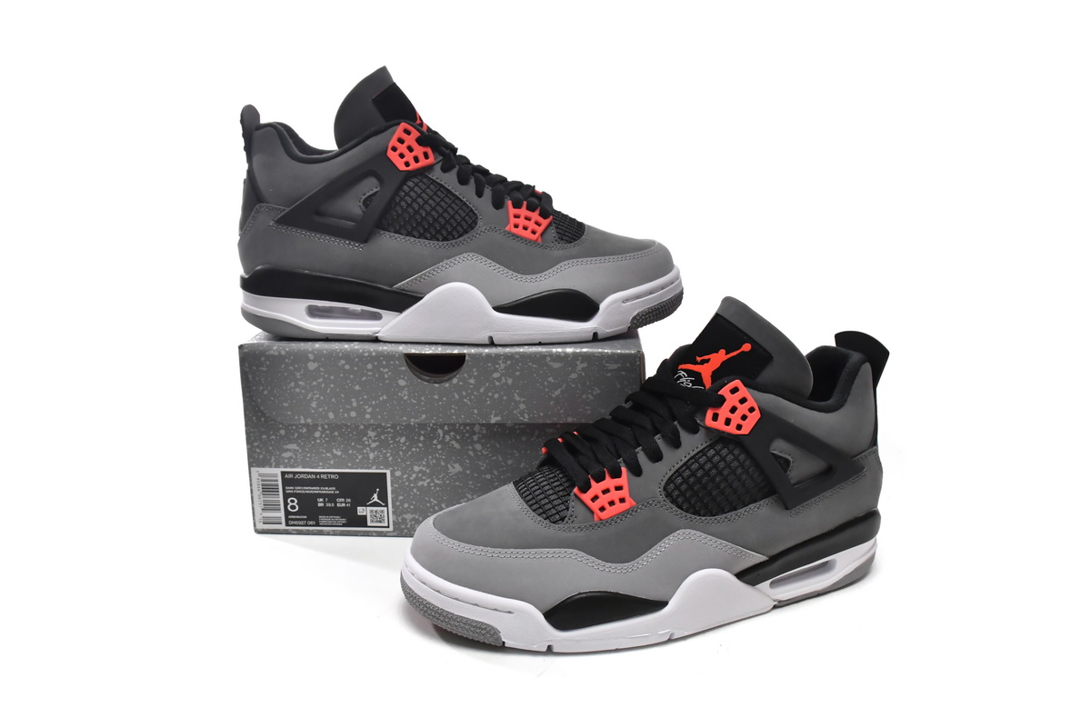 Air Jordan 4 Retro 'Infrared' DH6927-061: Classic Style with Infrared Accents Air Jordan 4 Retro 'Infrared' DH6927-061: Classic Style with Infrared Accents