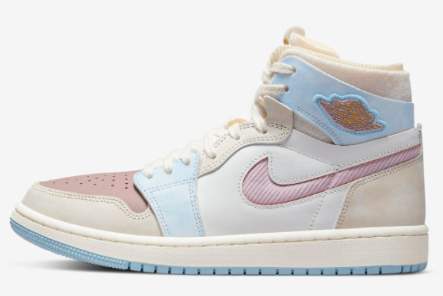 Air Jordan 1 Zoom CMFT Pink Oxford/Plum Fog-Summit White DQ5092-651 - Stylish and Comfortable Sneakers