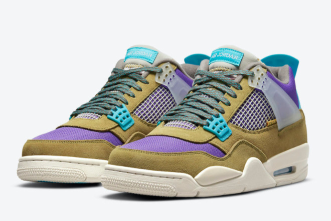 Union x Air Jordan 4 'Desert Moss' Desert Moss/Turquoise Blue-Dark Iris - DJ5718-300 - Shop Now! Union x Air Jordan 4 'Desert Moss' Desert Moss/Turquoise Blue-Dark Iris - DJ5718-300 - Shop Now!