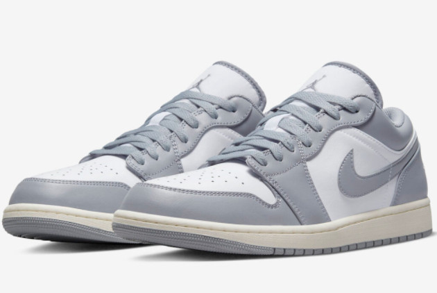 Air Jordan 1 Low Vintage Grey 553558-053 - Stylish Retro Sneakers