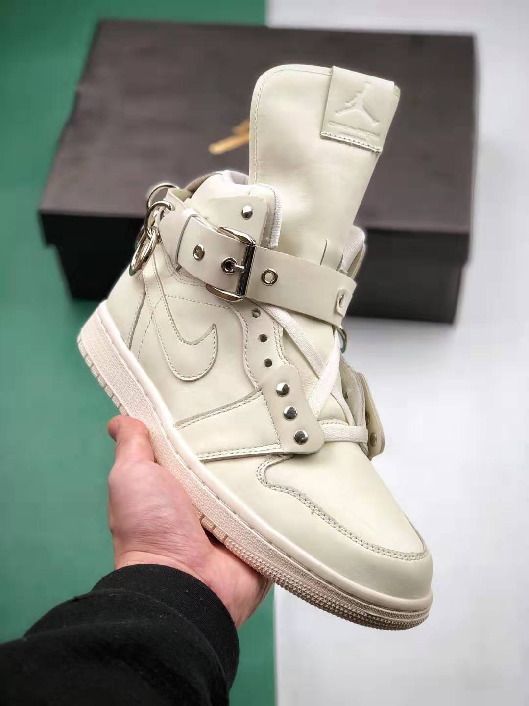 Comme des Garçons x Air Jordan 1 Strap High 'White' CN5738-100 | Limited Edition Collaboration