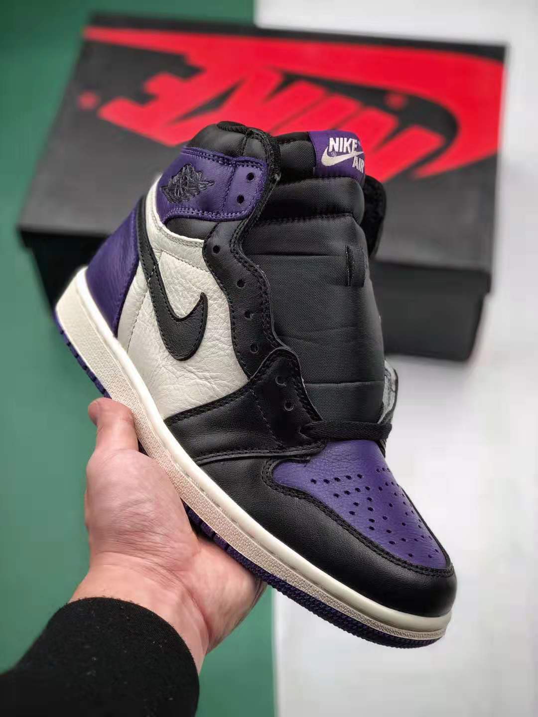 Air Jordan 1 Retro High OG 'Court Purple' 555088-501 | Stylish and Authentic Sneakers