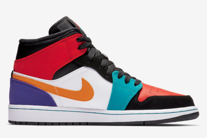 Air Jordan 1 Mid Bred Multi-Color 554724-125 - Premium Sneakers for Ultimate Style