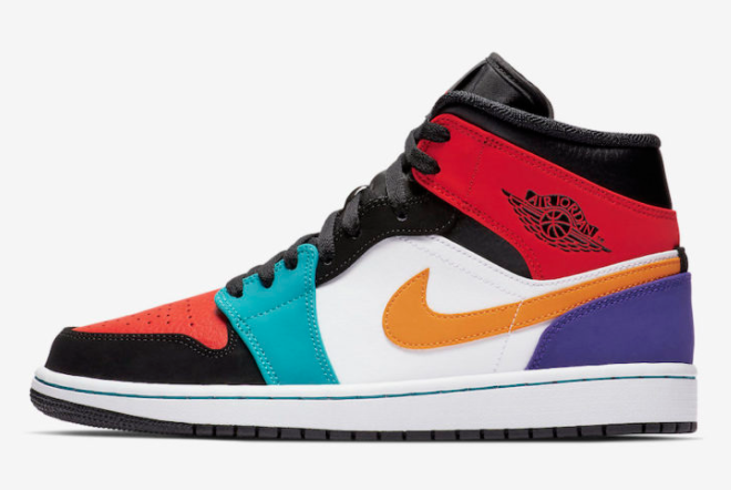 Air Jordan 1 Mid Bred Multi-Color 554724-125 - Premium Sneakers for Ultimate Style