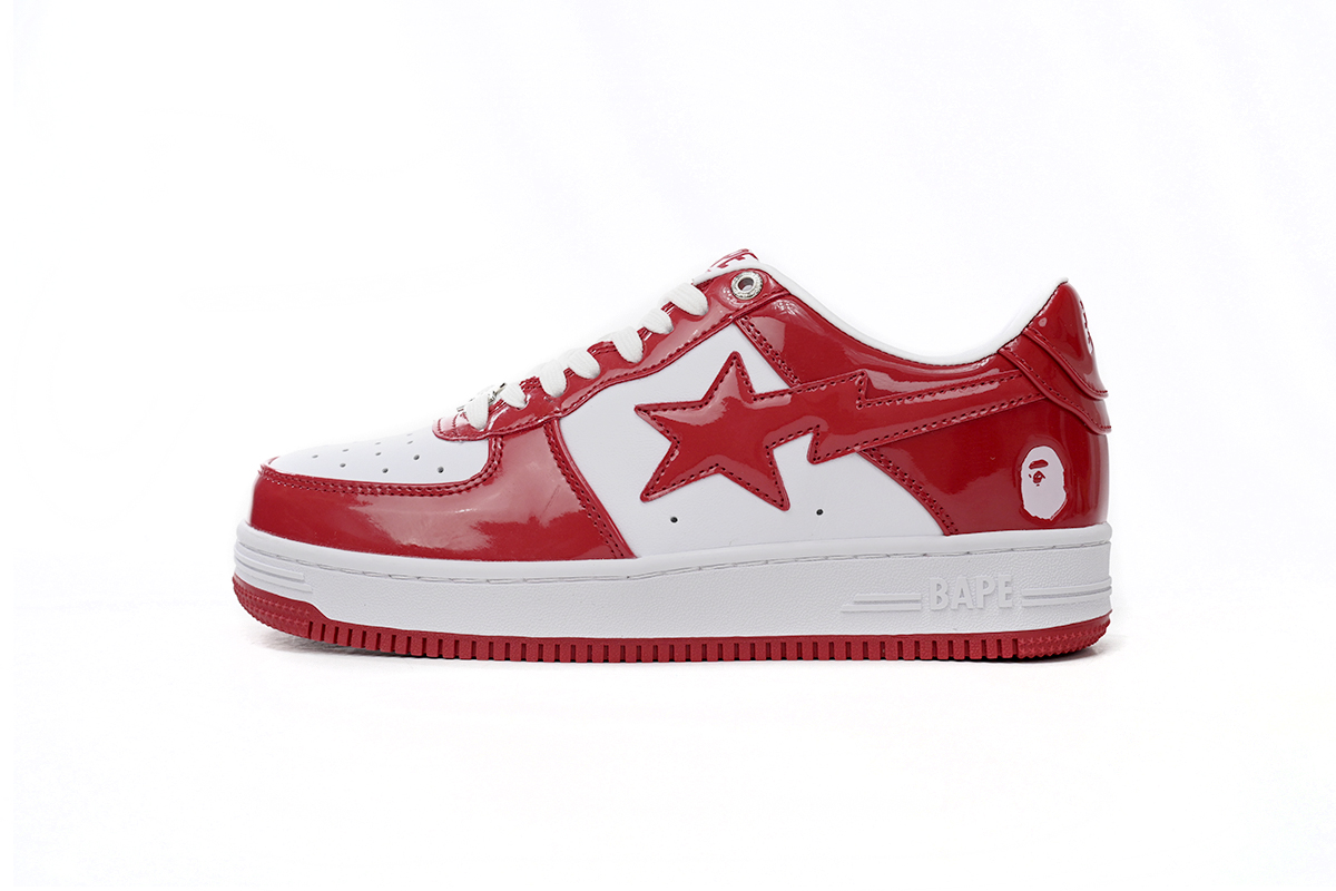 A Bathing Ape Bape Sta Low Red White 1170 191 022 - Stylish and Trendy Footwear