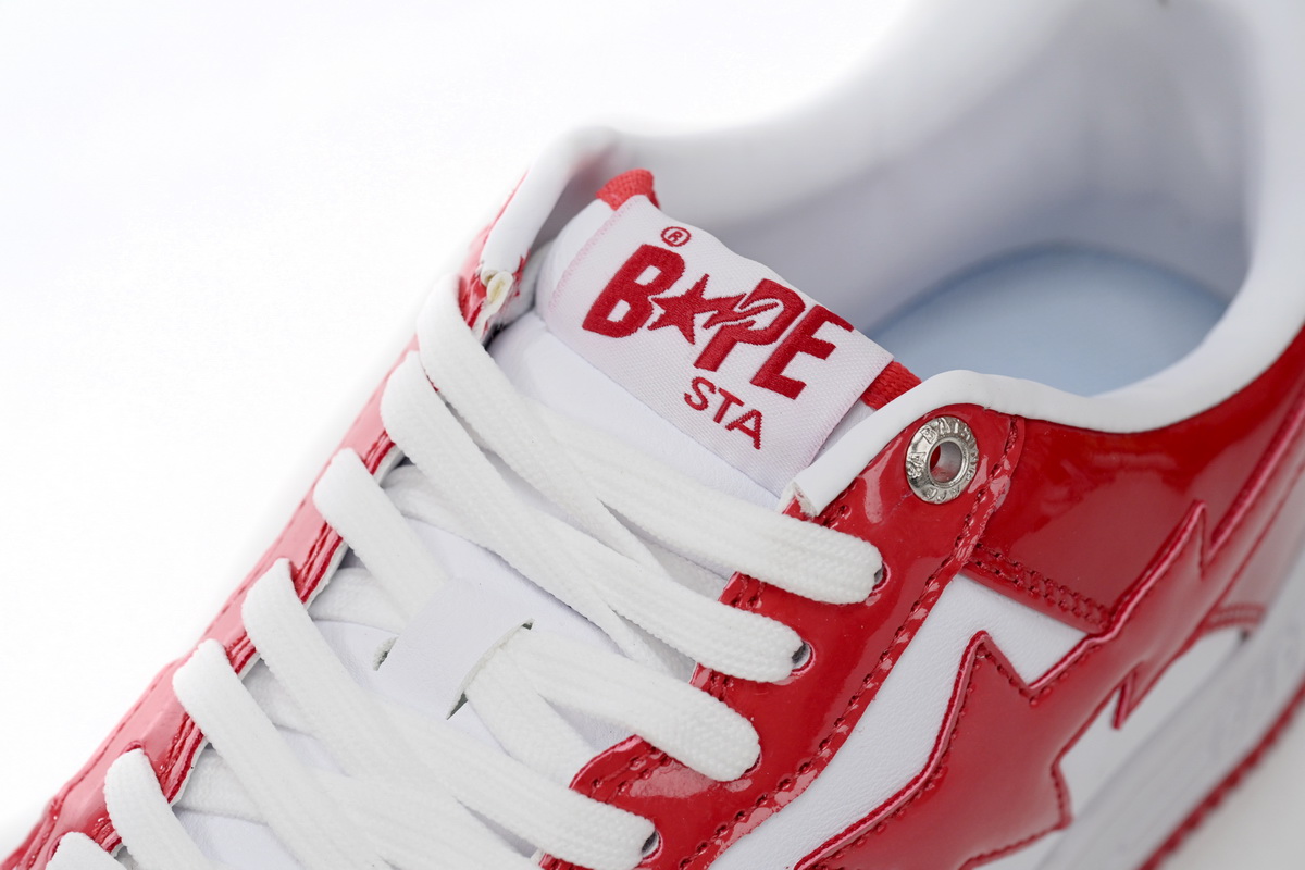A Bathing Ape Bape Sta Low Red White 1170 191 022 - Stylish and Trendy Footwear