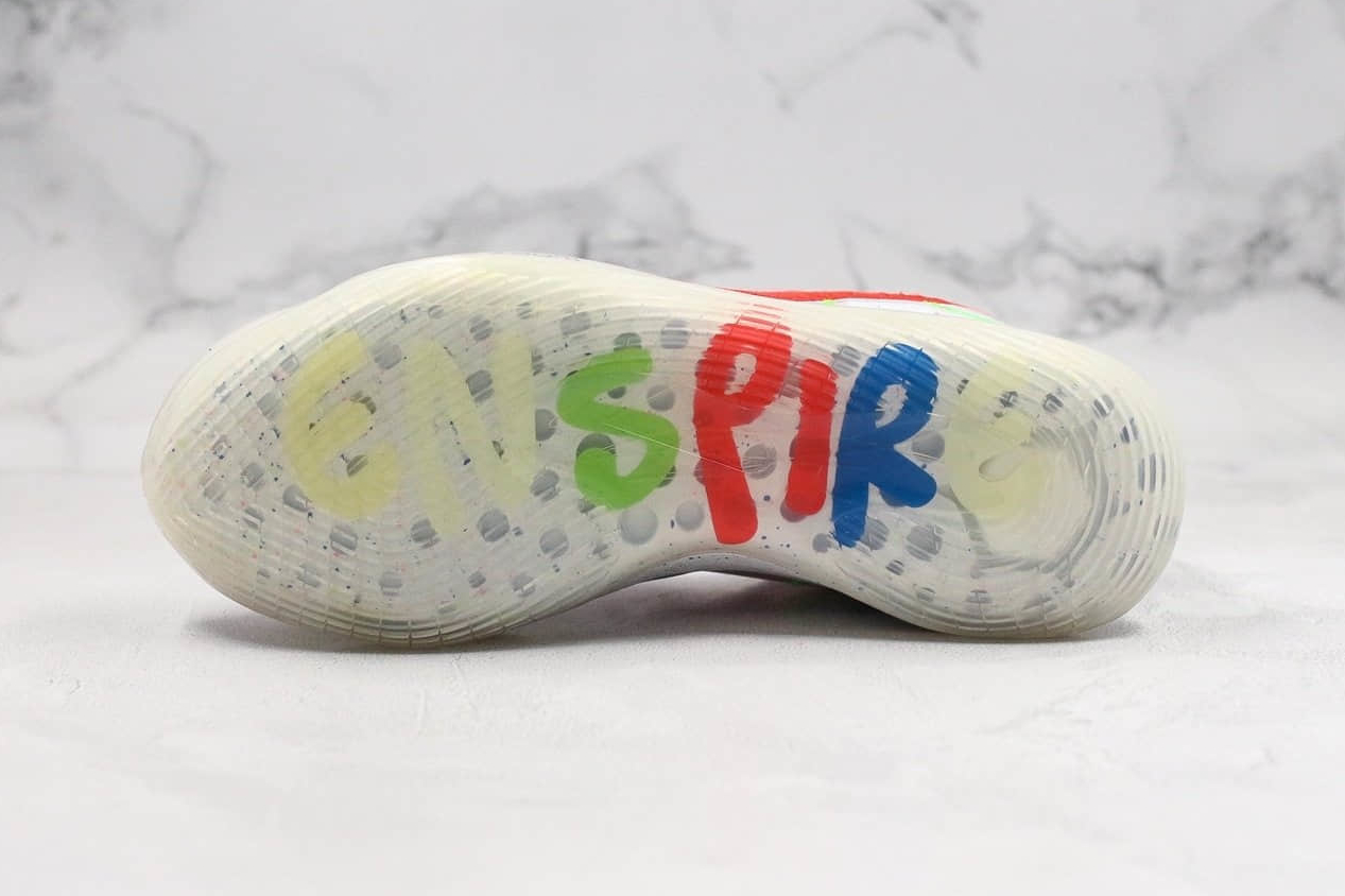 Nike Zoom KD 12 EP White Multi Color Red AR4230 118 - Premium Basketball Shoes