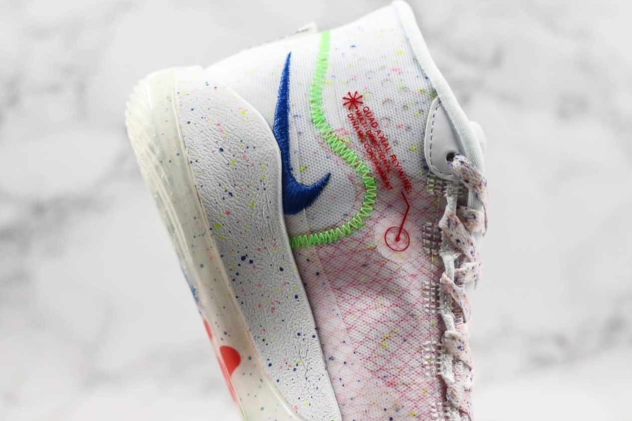 Nike Zoom KD 12 EP White Multi Color Red AR4230 118 - Premium Basketball Shoes