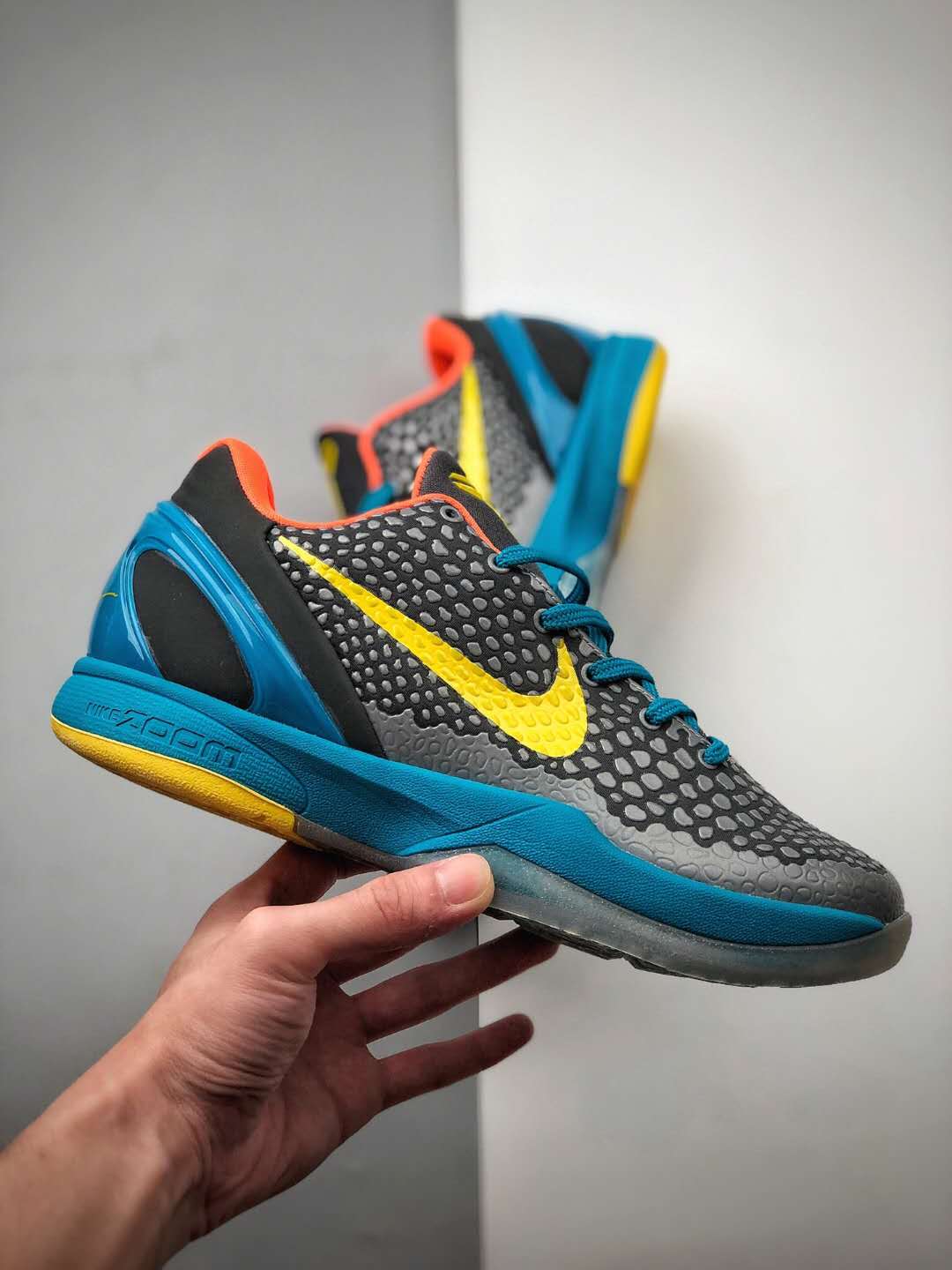 Zoom Kobe 6 Helicopter Blue Grey Total Yellow 429659-005