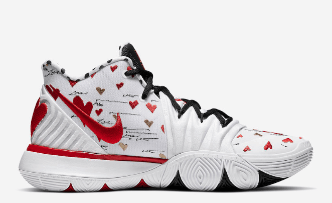 Nike SneakerRoom x Kyrie 5 'I Love You Mom White Red' CU0677-100 – Stylish and Sentimental Sneakers Nike SneakerRoom x Kyrie 5 'I Love You Mom White Red' CU0677-100 – Stylish and Sentimental Sneakers