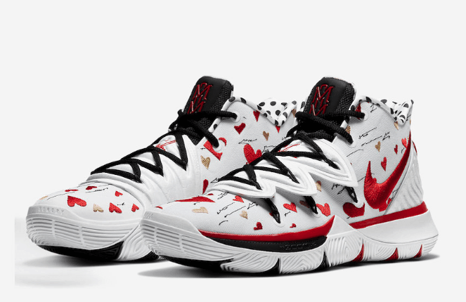 Nike SneakerRoom x Kyrie 5 'I Love You Mom White Red' CU0677-100 – Stylish and Sentimental Sneakers Nike SneakerRoom x Kyrie 5 'I Love You Mom White Red' CU0677-100 – Stylish and Sentimental Sneakers
