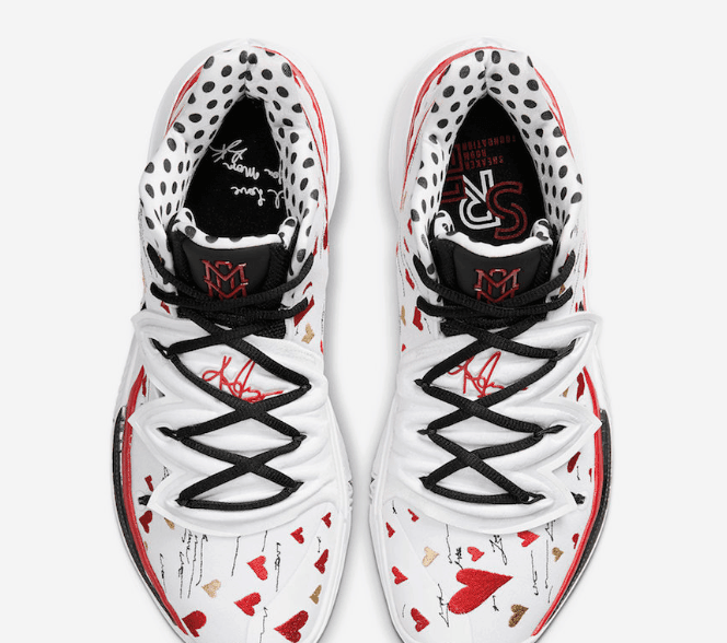 Nike SneakerRoom x Kyrie 5 'I Love You Mom White Red' CU0677-100 – Stylish and Sentimental Sneakers Nike SneakerRoom x Kyrie 5 'I Love You Mom White Red' CU0677-100 – Stylish and Sentimental Sneakers