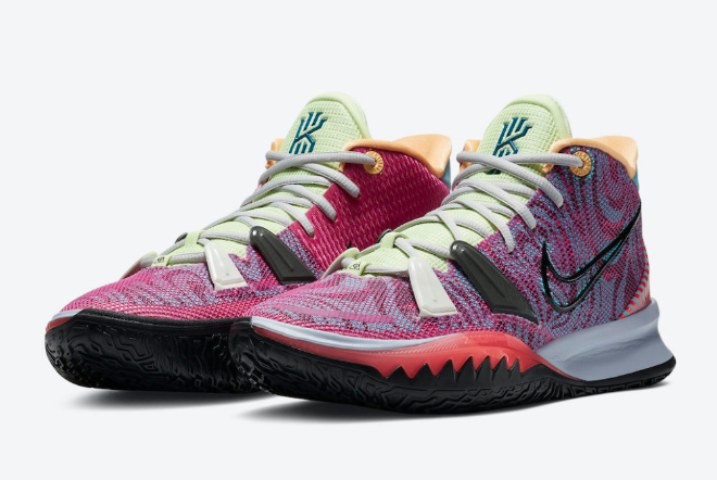 Nike Kyrie 7 'Hendrix' Active Fuchsia/Black-Ghost-Multi-Color DC0589-601 - Superior Performance and Vibrant Style