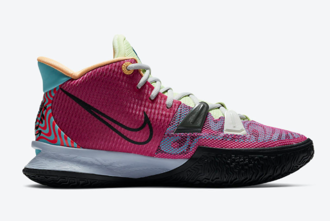 Nike Kyrie 7 'Hendrix' Active Fuchsia/Black-Ghost-Multi-Color DC0589-601 - Superior Performance and Vibrant Style