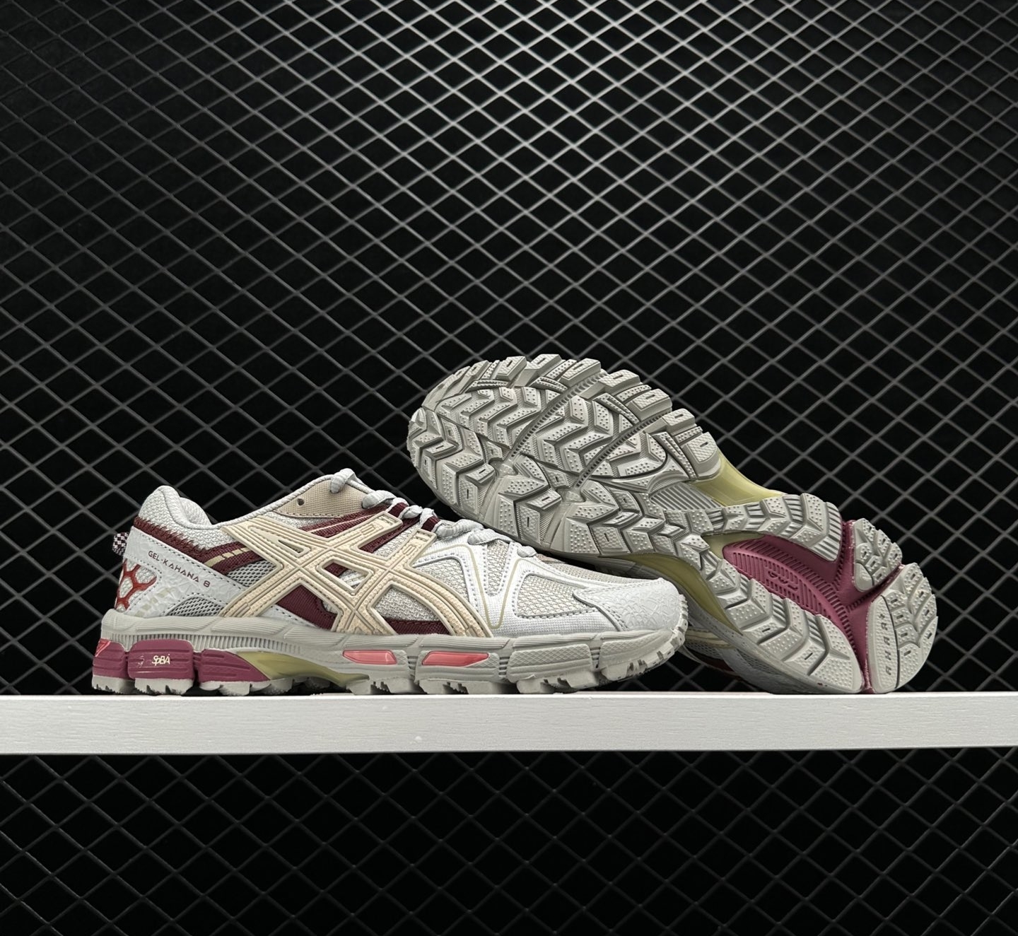 Asics Gel-Kahana 8 Gray Red Low Tops - Functional Shoes | 1011B109-025