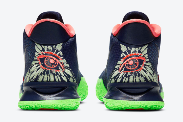 Nike Kyrie 7 Multicolor Navy Pink Green CQ9327-401 - Limited Edition Basketball Sneakers