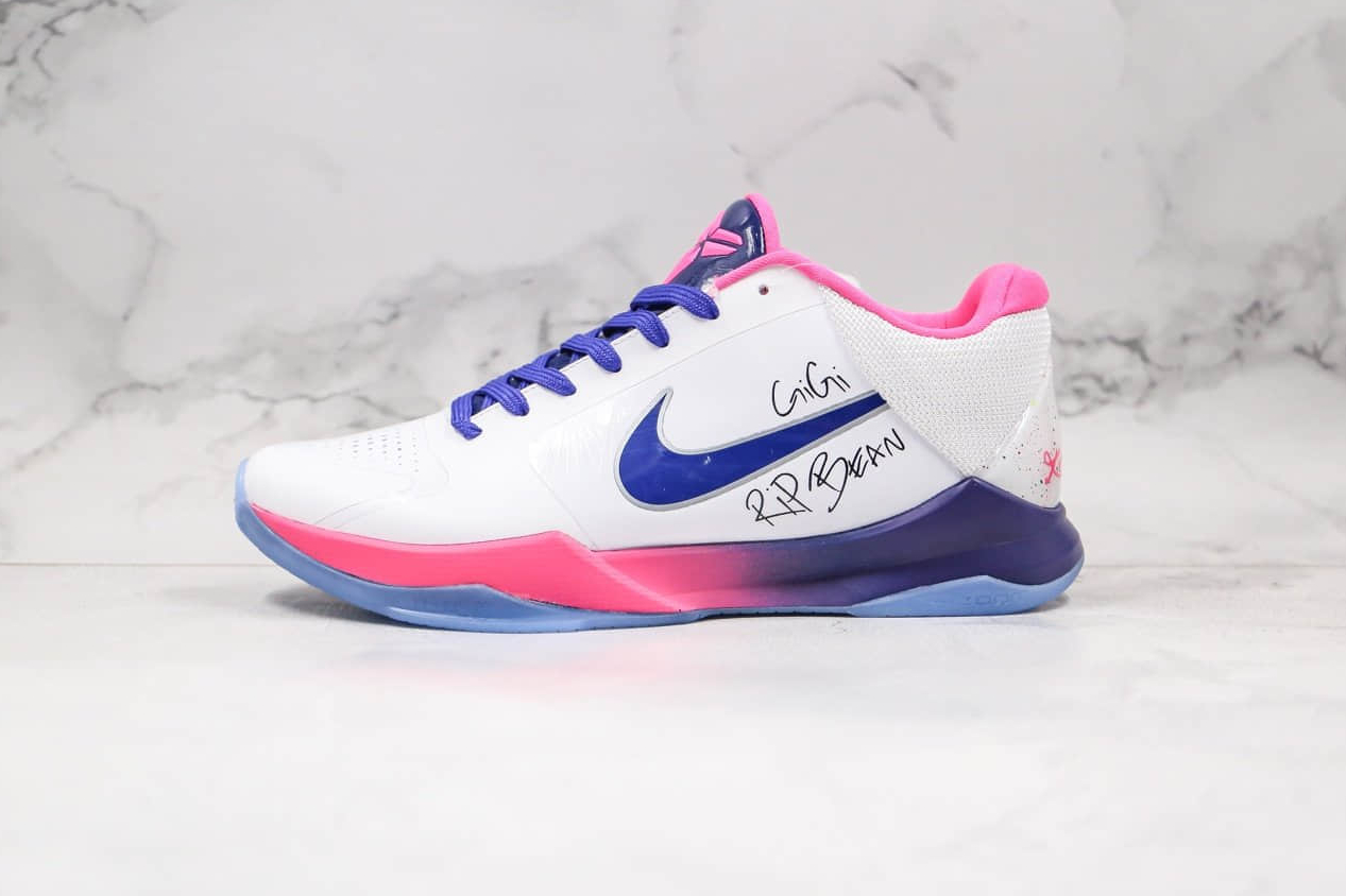 Nike Zoom Kobe 5 Protro White Pink Blue CD4991-600 - The Ultimate Basketball Sneakers