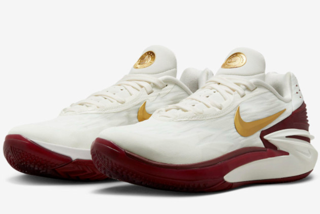 Nike Air Zoom GT Cut 2 Summit White-Metallic Gold-University Red FN0299-121 - Performance and Style in Every Step