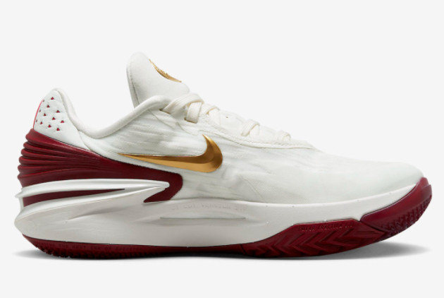 Nike Air Zoom GT Cut 2 Summit White-Metallic Gold-University Red FN0299-121 - Performance and Style in Every Step