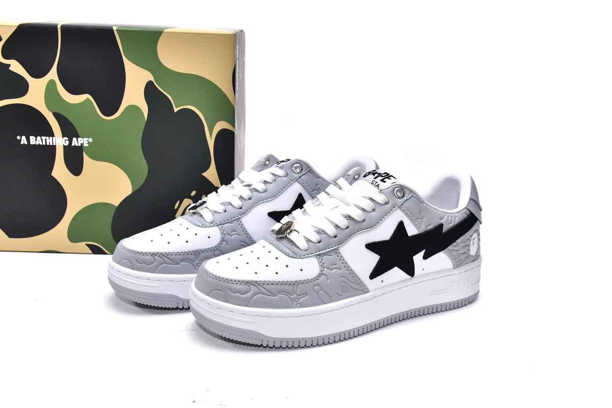 A Bathing Ape Bape Sta Grey 1H70-191-002: Classic style with a modern twist